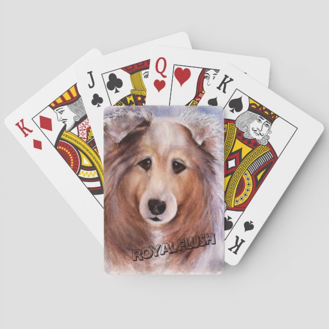 BARAJA DE CARTAS GORGEOUS COLLIE (Reverso)