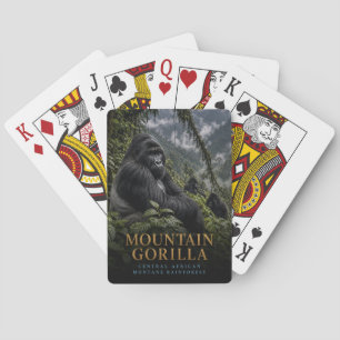 Baraja De Cartas Gorila de Montaña Selva ANIMALES Póker