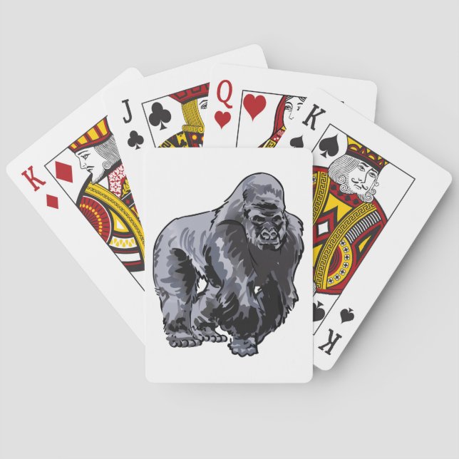Baraja De Cartas Gorila de Silverback (Reverso)