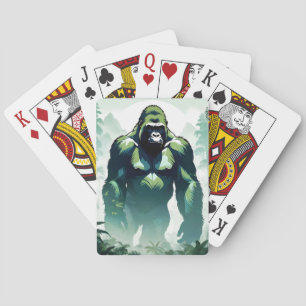 Baraja De Cartas Gorila Vida Silvestre Naturaleza Animal Selva