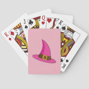 Baraja De Cartas Gorra de bruja rosa
