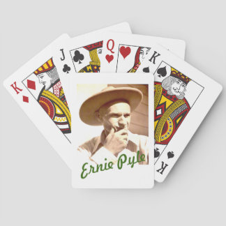 BARAJA DE CARTAS GORRA DE TARJETAS DE JUEGO DE ERNIE PYLE
