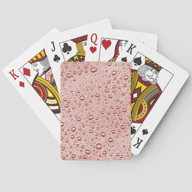 Baraja De Cartas Gotas de agua de naranja (Reverso)