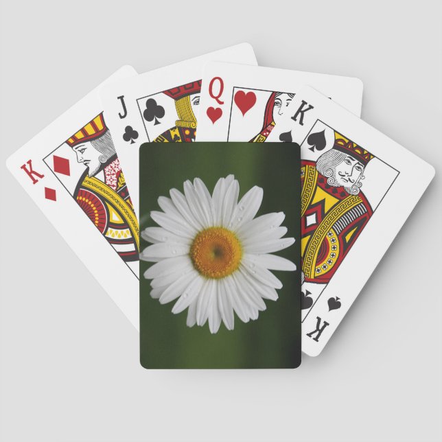 Baraja De Cartas Gotas de agua en los pétalos (Reverso)