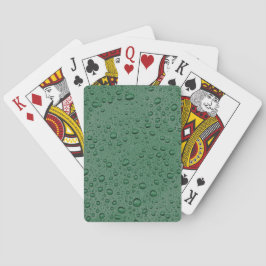 Baraja De Cartas Gotas de agua verde