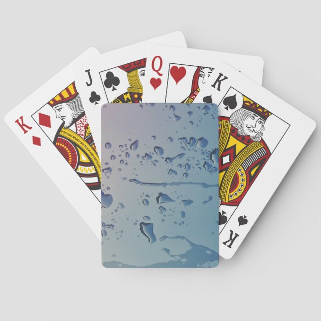Baraja De Cartas Gotas de lluvia (Reverso)