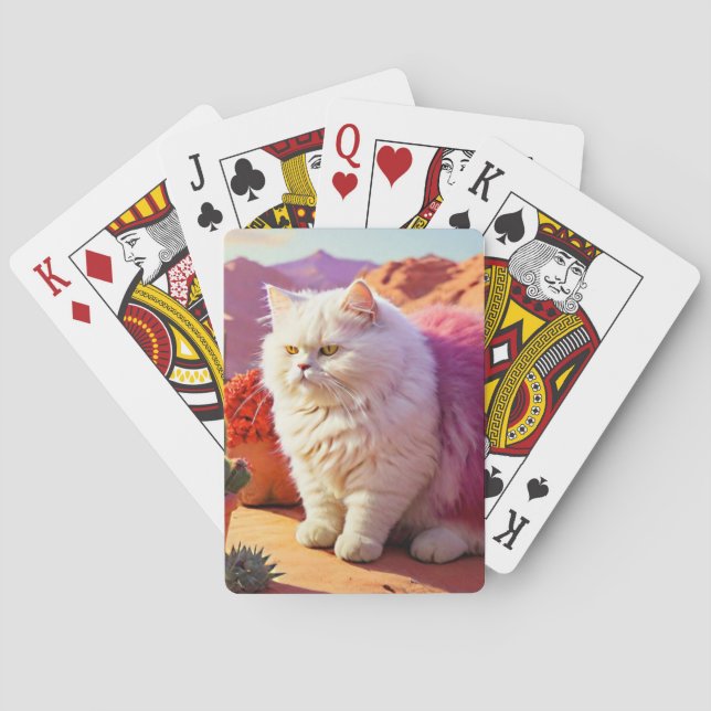 Baraja De Cartas Gotcha Covered Cat Notebook – Cute & Artistic Cat  (Reverso)