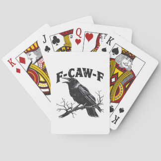 Baraja De Cartas Gothic Crow Humor F-Caw-F Funny Essential
