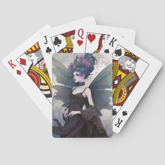 Baraja De Cartas Gótico Dark Fairy Chica Fantasy Art (Reverso)