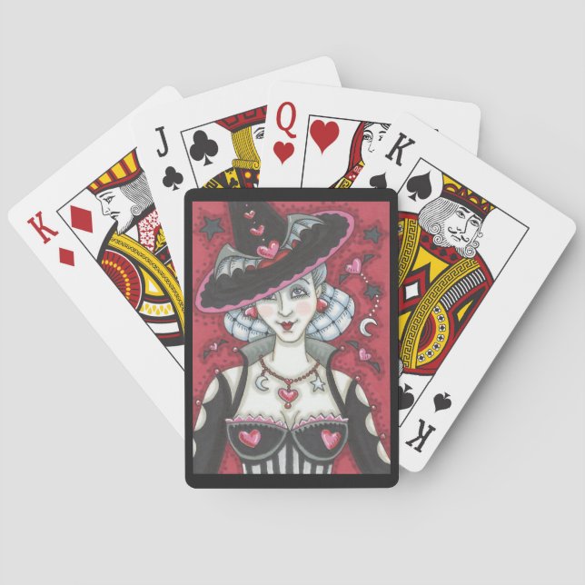 Baraja De Cartas Gótico WICKED VALENTINE JUGAR TARJETAS DE BICICLET (Reverso)