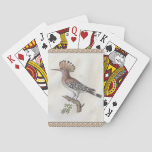 Baraja De Cartas Grabado antiguo del Hoopoe