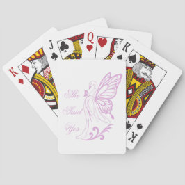 Baraja De Cartas Graceful swan with butterfly wings