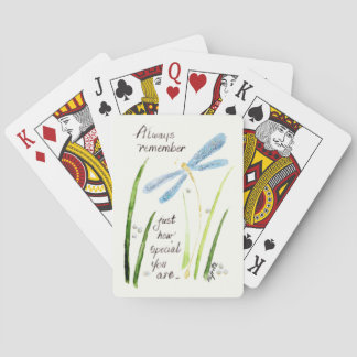 Baraja De Cartas Gracetil Dragonfly dice Recuerde que es especial