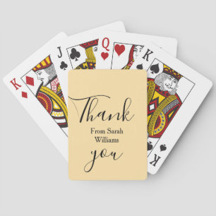 Baraja De Cartas Gracias de agregar nombre amarillo Pastel boho bod