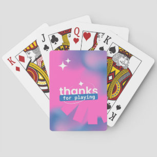 Baraja De Cartas Gracias Por Jugar, Sueño Azul Rosa