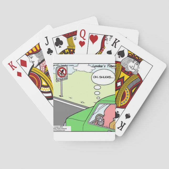 Baraja De Cartas Graciosa zona sin calamares (Reverso)