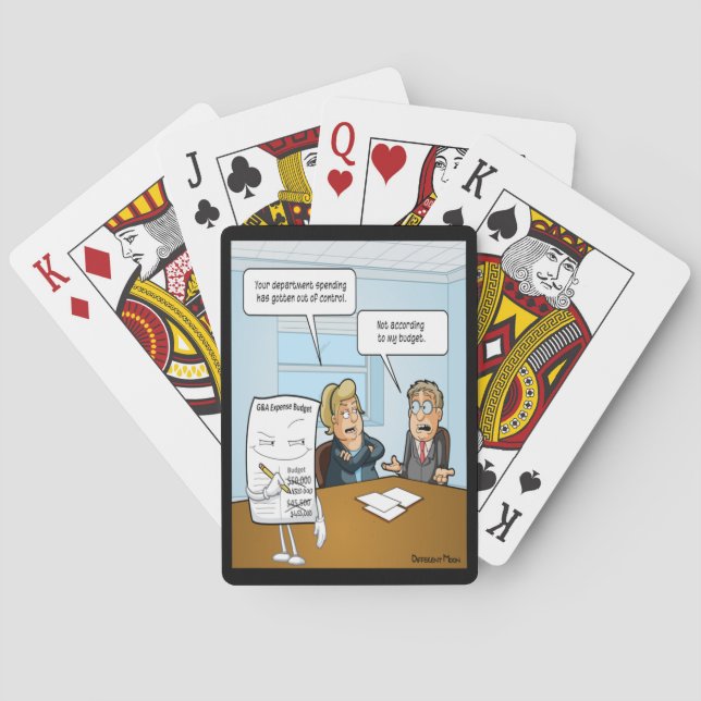 Baraja De Cartas Graciosas tarjetas de juego para presupuestos humi (Reverso)