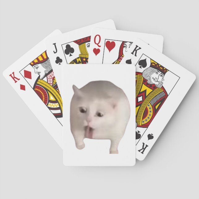 Baraja De Cartas Graciosas tarjetas de reproducción de gatos (Reverso)