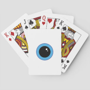 Baraja De Cartas Gracioso Béisbol Azul Cute