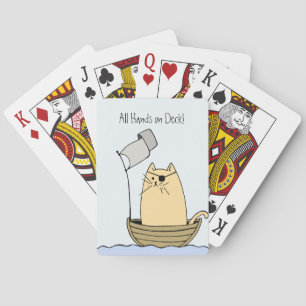 Baraja De Cartas Gracioso gato pirata