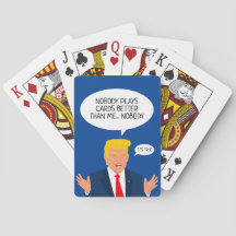 Gracioso juego de póquer personalizado Donald Trum