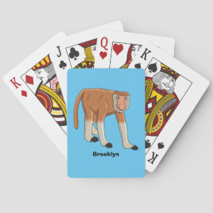 Baraja De Cartas Gracioso proboscito personalizado ilustracion