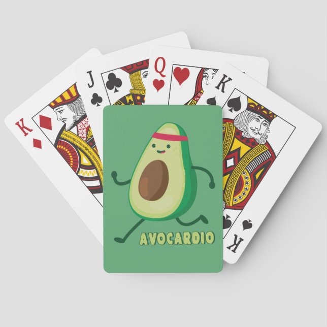 Baraja De Cartas Gracioso programa de manejo físico (Reverso)
