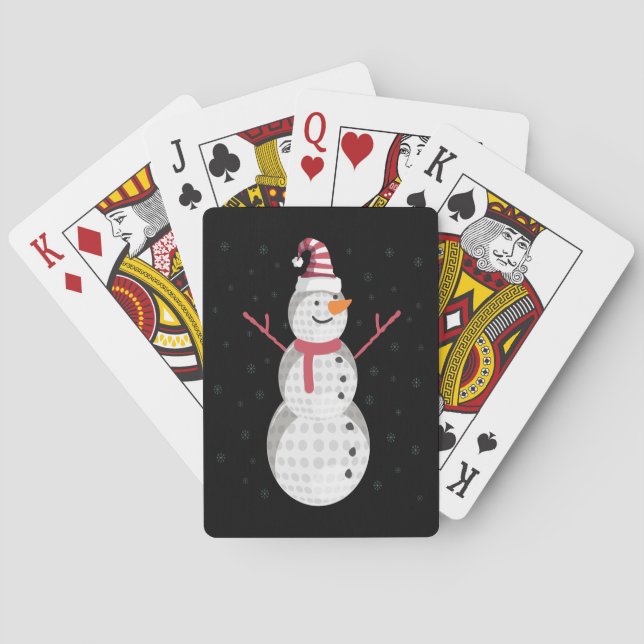 Baraja De Cartas Gracioso regalo de Año Nuevo para Navidades de Sno (Reverso)