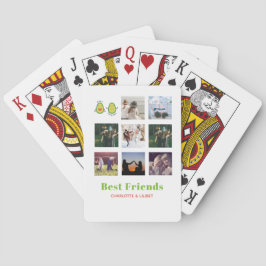 Baraja De Cartas Gracioso regalo de COLLAGE DE FOTOS BFF Personaliz