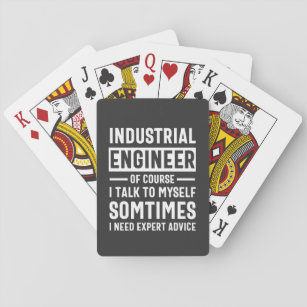Baraja De Cartas Gracioso regalo de ingeniero industrial