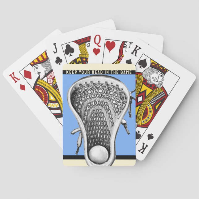 Baraja De Cartas Gracioso regalo Lacrosse (Reverso)
