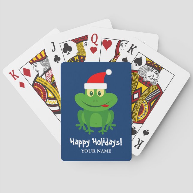 Baraja De Cartas Graciosos Navidades del personalizado personalizad (Reverso)