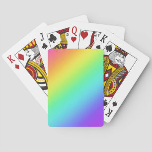 Baraja De Cartas Gradiente arcoiris brillante