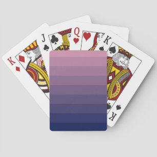 Baraja De Cartas Gradiente de Azul Marino y Malva