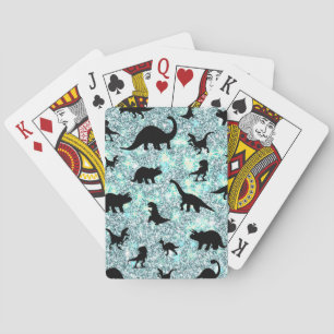 Baraja De Cartas gradiente de ballena de tiburón de silueta Sparkle