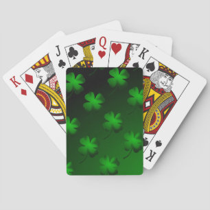 Baraja De Cartas Gradiente de contorno de cuatro hojas