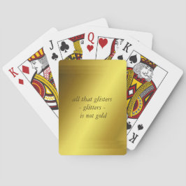 Baraja De Cartas Gradiente dorado amarillo inspirador