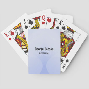 Baraja De Cartas Gradiente geométrico azul