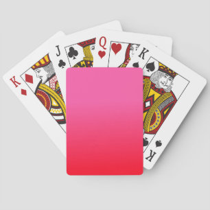 Baraja De Cartas Gradiente rosa y rojo