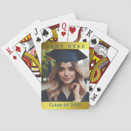 Baraja De Cartas Graduación de fotografía personalizada Nombre de c