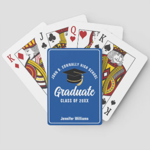 Baraja De Cartas Graduación de Personalizado de la escuela secundar