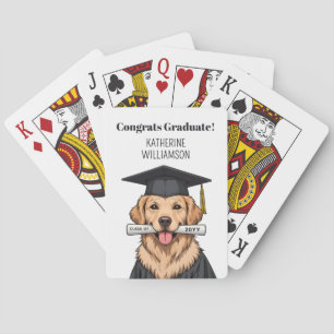 Baraja De Cartas Graduación de personalizado Perro recuperador de o