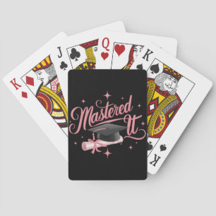 Baraja De Cartas Graduado Máster Licenciado MBA Graduación