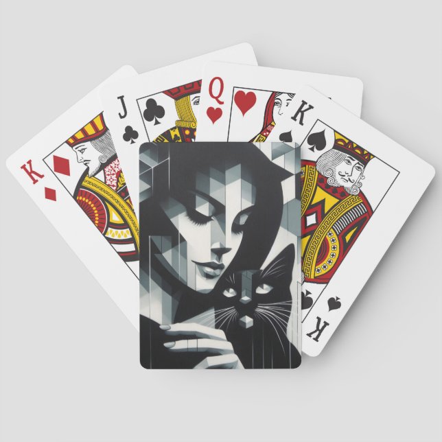 Baraja De Cartas Graffiti Cat Lady (Reverso)