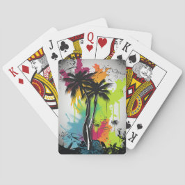 Baraja De Cartas Graffiti Palm Tree