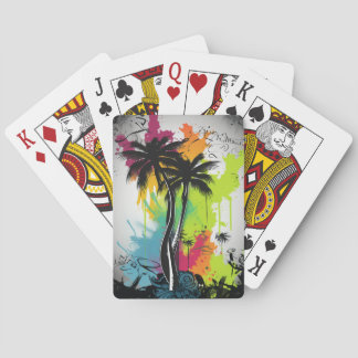 Baraja De Cartas Graffiti Palm Tree