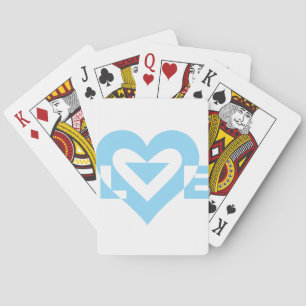 Baraja De Cartas Gráfica de amor de Guay, azul