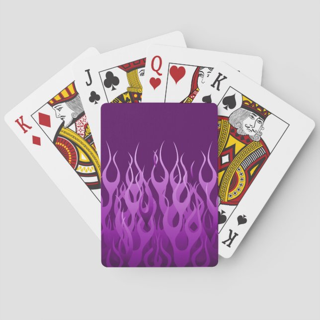 Baraja De Cartas Gráfica de Carreras púrpura de Guay (Reverso)