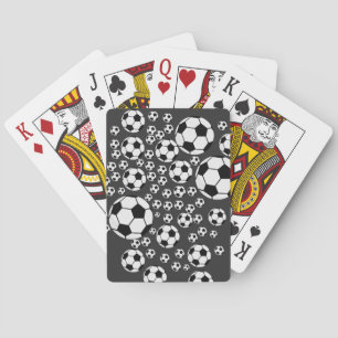 Baraja De Cartas Gráfico clásico de balón de fútbol para fanáticos