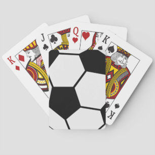 Baraja De Cartas Gráfico clásico de balón de fútbol para fanáticos